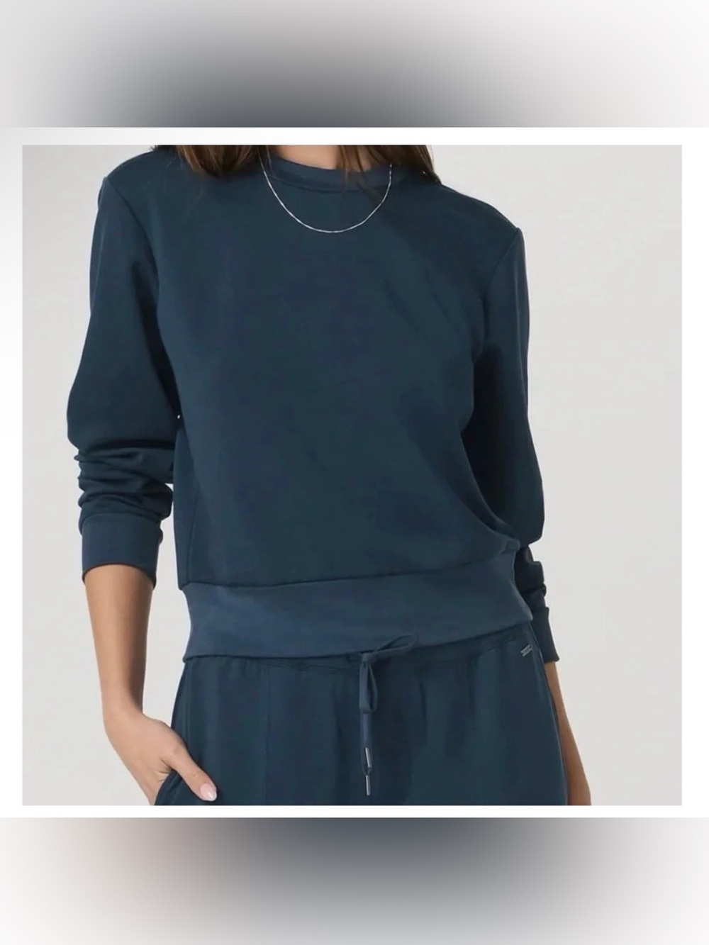 Vuori Ocean Blue Compose Crew Sweatshirt